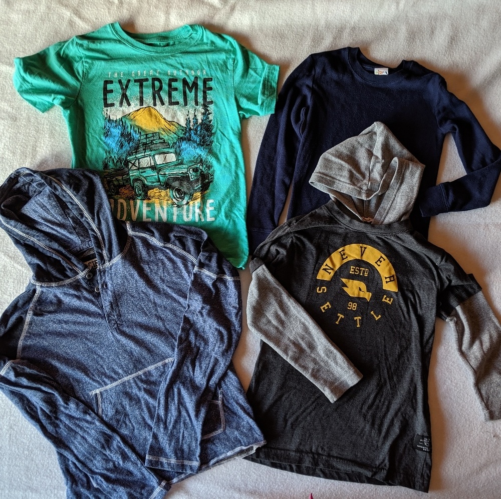 Lot of Boys size 8-10 (M) shirts.